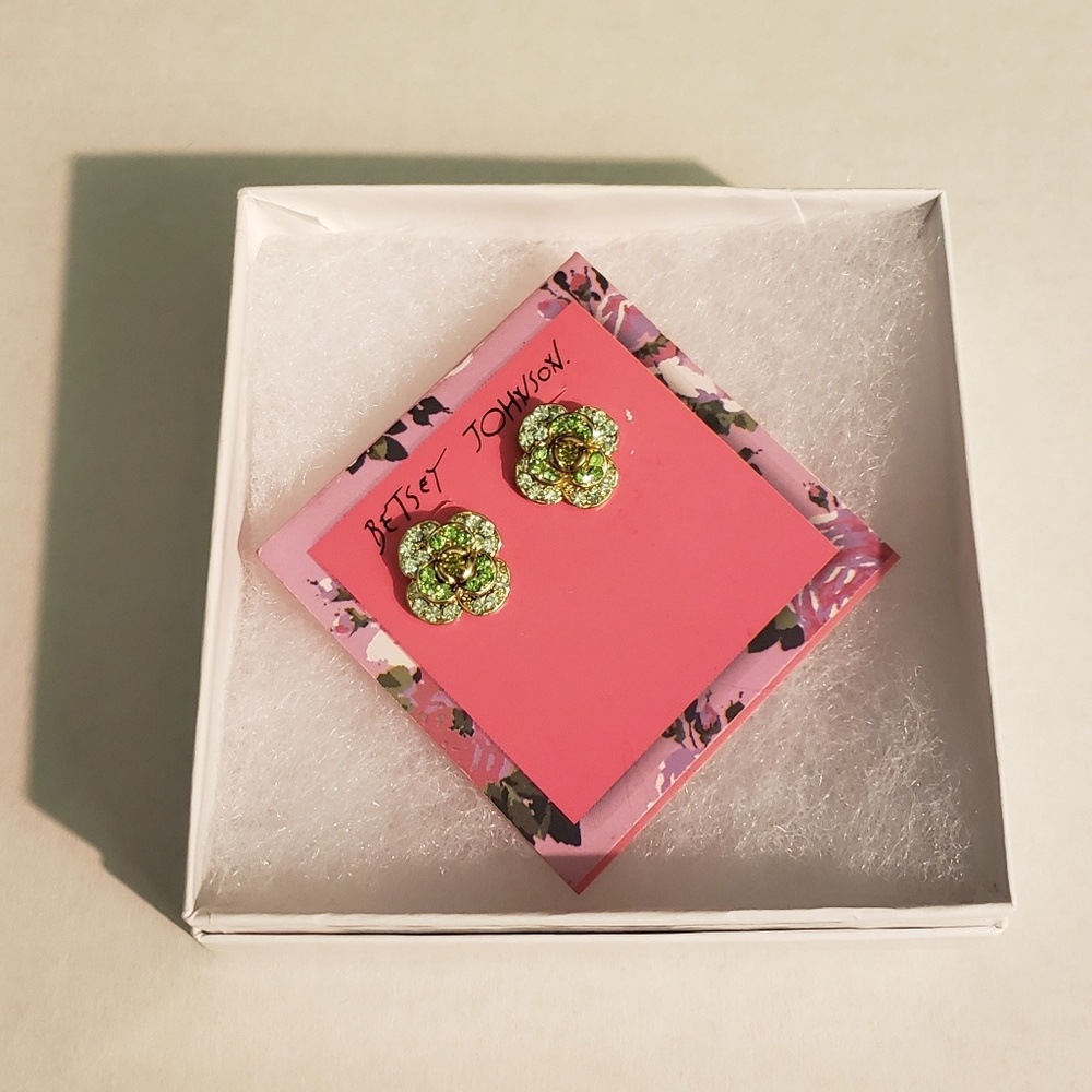 Betsey Johnson Flower Earrings